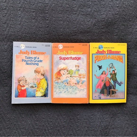 Vintage Judy Blume Small Paperbacks Superfudge Fudge-A-Mania Tales of a Fourth G - Picture 1 of 2